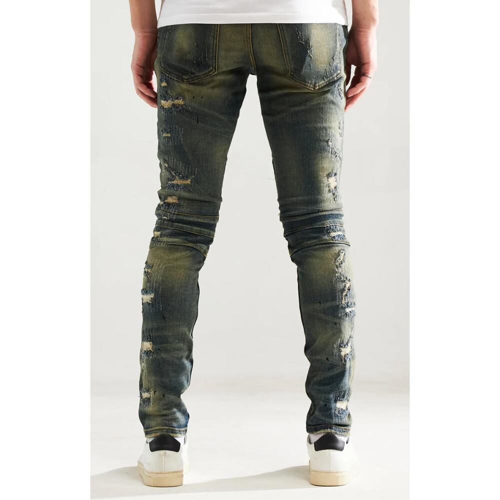 NWT Embellish Denim Lero Biker Denim (Deep Indigo), 36x34, 145$ SOLD OUT! - Picture 3 of 3